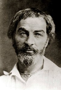 Walt Whitman in 1854. Apparently he is only 35 in this portrait, but doesn't he look older? 